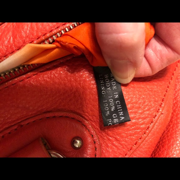 Maxximum Orange Leather Bag - Picture 9 of 11